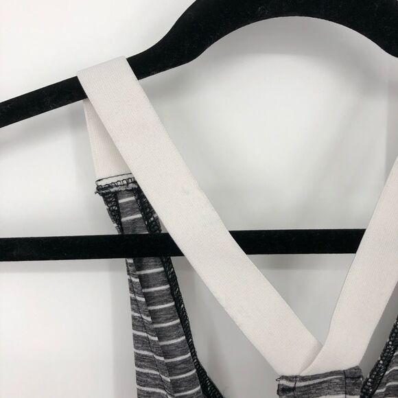 Nike Swim Racerback Cover-Up Dress Womens Small Gray White Stripe Scoop Neck - Picture 7 of 14